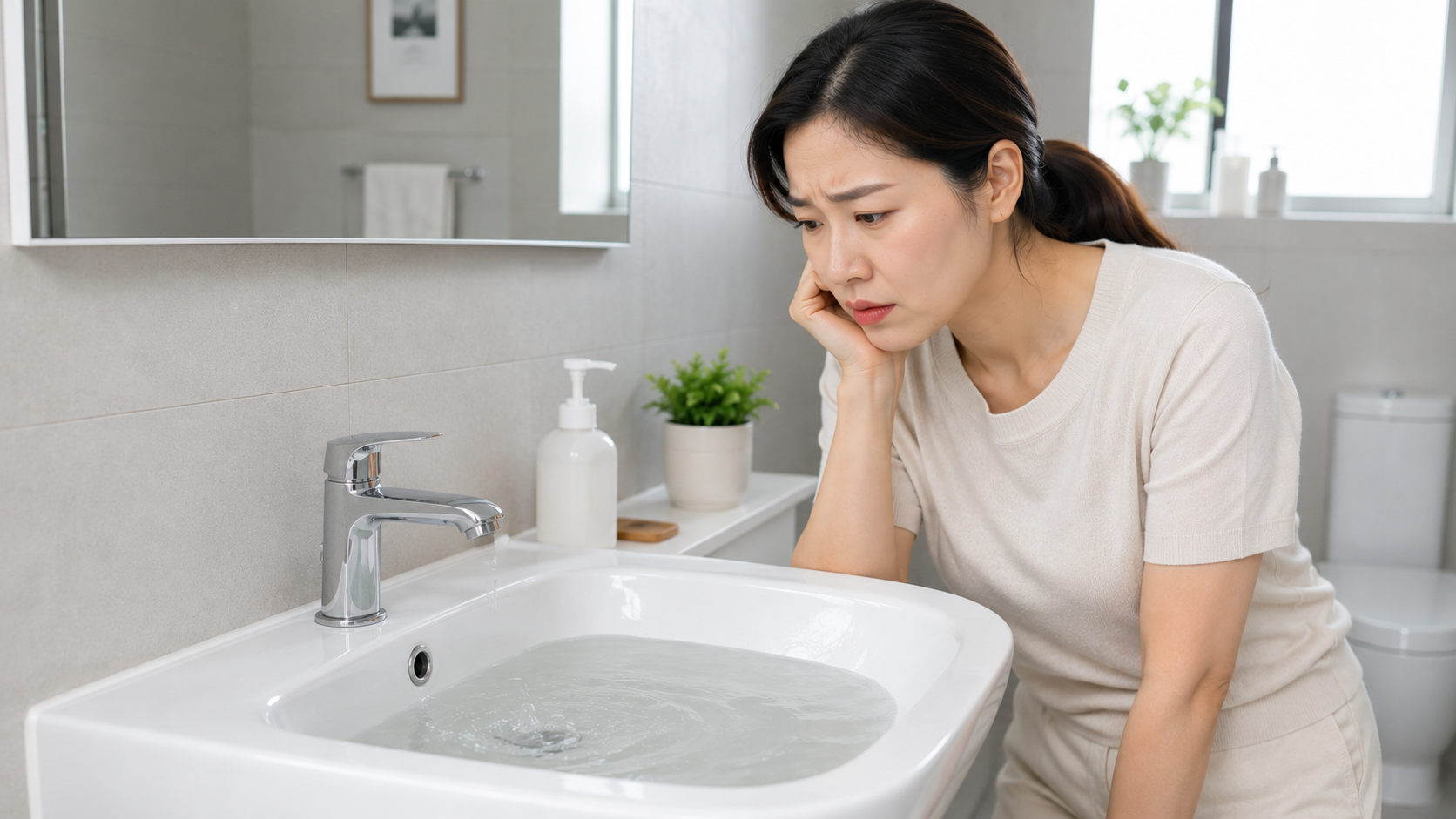 세면대 물이 잘 안 내려갈 때? 가장 쉬운 해결 방법 8가지